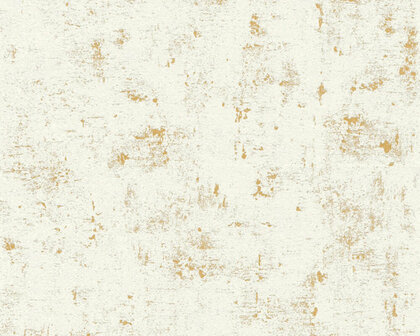 AS Creation Trendwall | 2307-75 - 230775 - Wit / Goud Behang