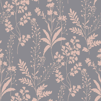 Dutch Wallcoverings Botanique M528-03 / M52803 lila - roze Behang