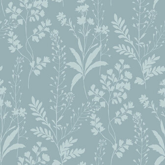 Dutch Wallcoverings Botanique M528-04 / M52804 blauw Behang