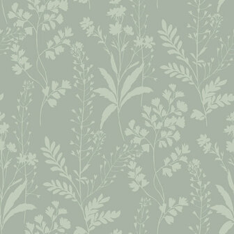 Dutch Wallcoverings Botanique M528-14 / M52814 groen Behang