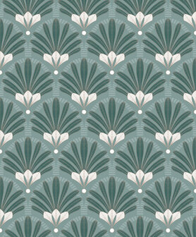 Dutch Wallcoverings Elegance M533-04 groen Behang