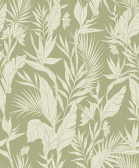 Dutch Wallcoverings Omura A71102 Groen Behang