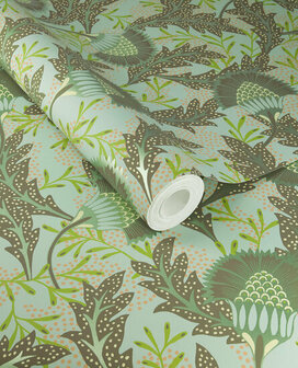 Eijffinger Solange 340211 Groen / Metallic Behang