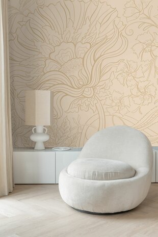 Esta Home Bloom Beige 159411 (*Gratis Lijm Actie)