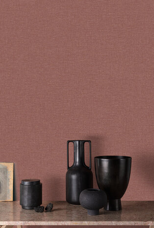 Dutch Wallcoverings Linnen Touch LT10019 Rood