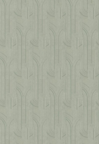 Casamance Faubourg Des Lumières (Met Gratis Lijm*) 76281936 - Groen