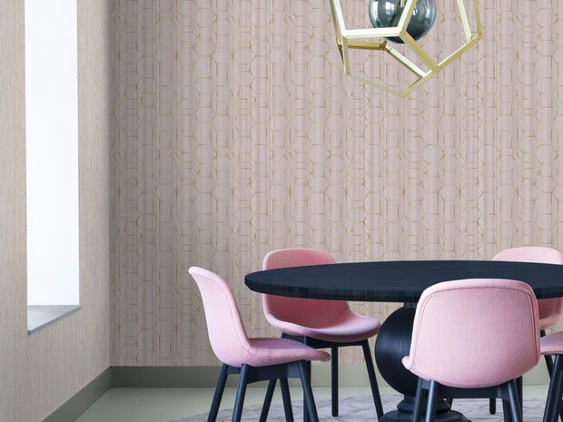 BN Wallcoverings Dimensions 219601 - Roze