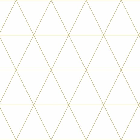 Origin Wallcoverings City Chic (Met Gratis Lijm!) 347682 - Wit / Goud