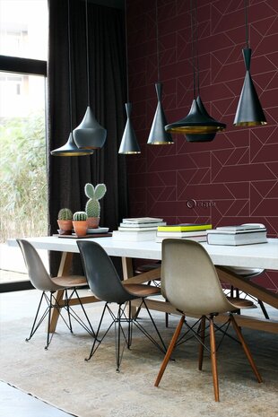 Origin Wallcoverings City Chic (Met Gratis Lijm!) 347727 - Rood