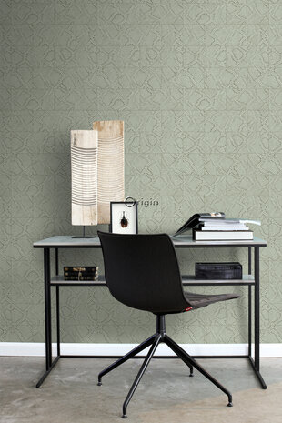 Origin Wallcoverings Luxury Skins (Met Gratis Lijm!) 347784 - Grijs