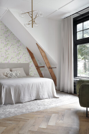 Origin Wallcoverings Manor House (Met Gratis Lijm!) 347051 - Paars / Groen