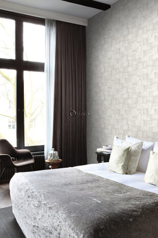 Origin Wallcoverings Matières (Met Gratis Lijm!) 347515 - Wit