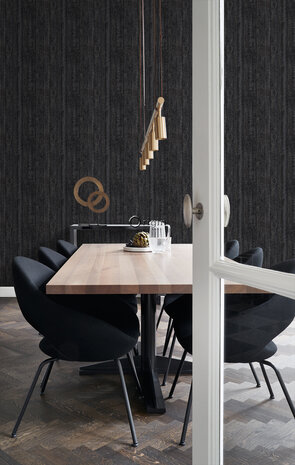 Origin Wallcoverings Matières (Met Gratis Lijm!) 347531 - Zwart