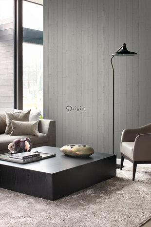 Origin Wallcoverings Matières (Met Gratis Lijm!) 347538 - Grijs