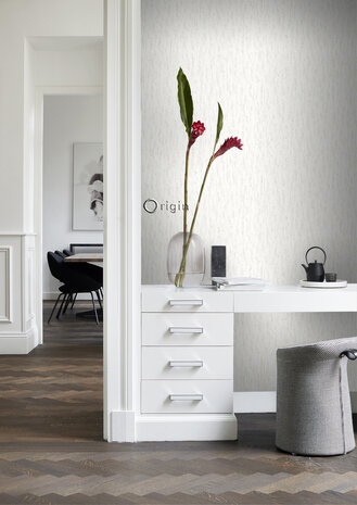 Origin Wallcoverings Matières (Met Gratis Lijm!) 347584 - Wit