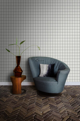 Origin Wallcoverings Natural Fabrics (Met Gratis Lijm!) 347621 - Grijs