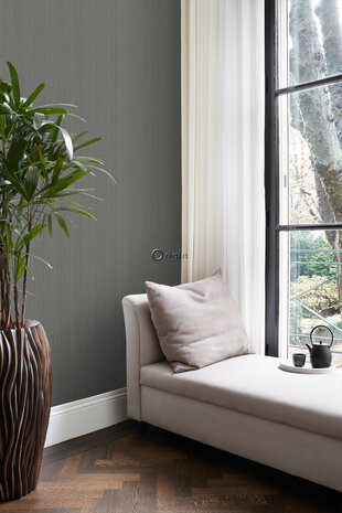 Origin Wallcoverings Natural Fabrics (Met Gratis Lijm!) 347628 - Grijs