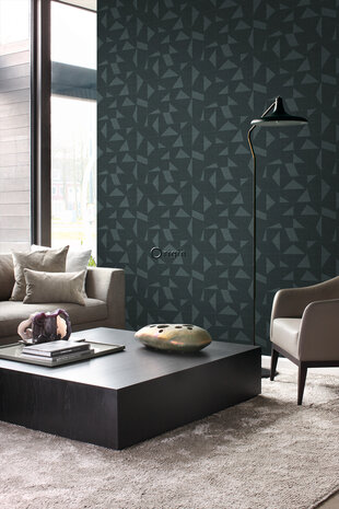 Origin Wallcoverings Natural Fabrics (Met Gratis Lijm!) 347756 - Blauw