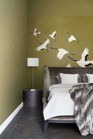 Origin Wallcoverings Natural Fabrics (Met Gratis Lijm!) 357236 - Geel