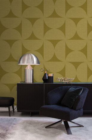 Origin Wallcoverings Natural Fabrics (Met Gratis Lijm!) 357226 - Geel