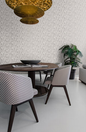 Origin Wallcoverings Raw Elegance (Met Gratis Lijm!) 347356 - Paars / Grijs