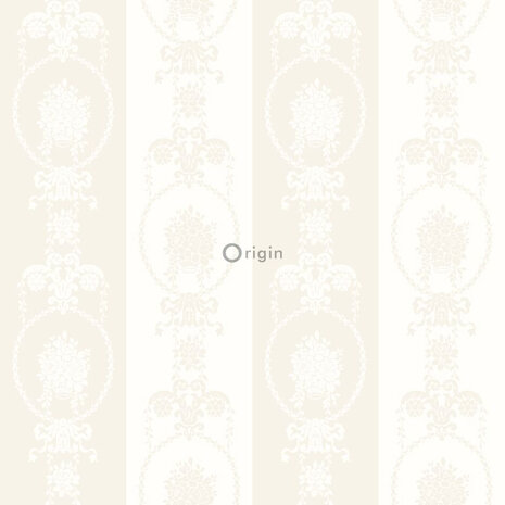 Origin Wallcoverings Upstairs Downstairs (Met Gratis Lijm!) 346829 - zilver / Wit / Grijs