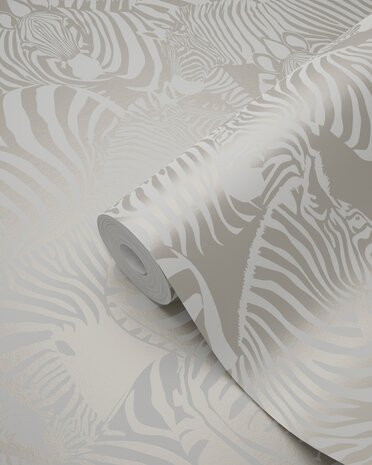 Origin Wallcoverings Upstairs Downstairs (Met Gratis Lijm!) 346837 - Grijs