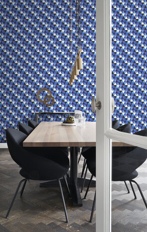 Origin Wallcoverings Urban Funky (Met Gratis Lijm!) 347205 - Blauw