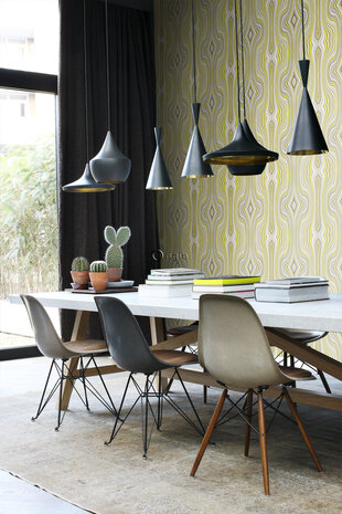 Origin Wallcoverings Urban Funky (Met Gratis Lijm!) 347225 - Geel