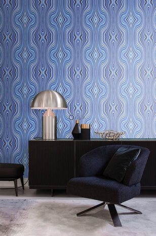 Origin Wallcoverings Urban Funky (Met Gratis Lijm!) 347228 - Blauw / Groen / Blauw