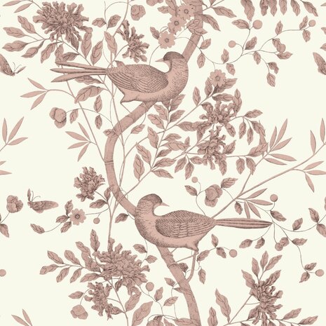 Origin Wallcoverings Wunderkammer (Met Gratis Lijm!) 347457 - Rood / Beige