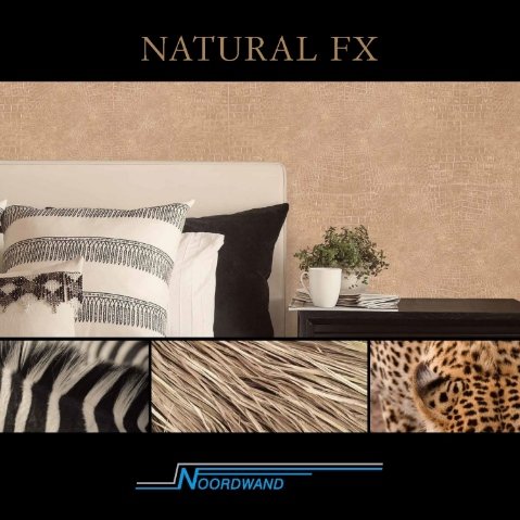 Zebra print G67491 wallcovering Natural FX Noordwand