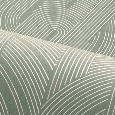 Casamance Faubourg Des Lumières (Met Gratis Lijm*) 76281936 - Groen