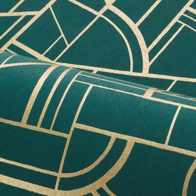 Casamance Faubourg Des Lumières (Met Gratis Lijm*) 76292956 - Groen