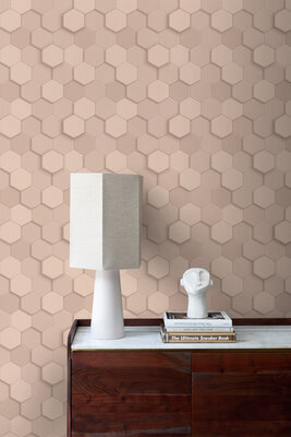 Origin Wallcoverings 3D Reflections (Met Gratis Lijm!) 347849 - Roze