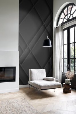 Origin Wallcoverings 3D Reflections (Met Gratis Lijm!) 357327 - Zwart