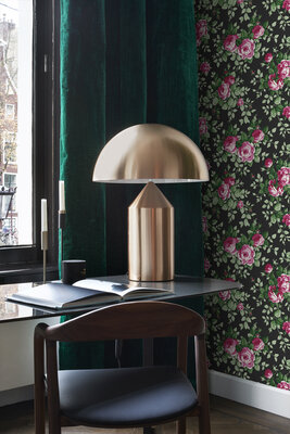 Origin Wallcoverings Bloomingdale (Met Gratis Lijm!) 326140 - Zwart / Roze