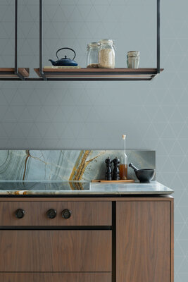 Origin Wallcoverings City Chic (Met Gratis Lijm!) 347713 - Blauw