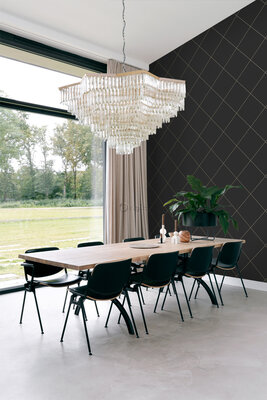 Origin Wallcoverings City Chic (Met Gratis Lijm!) 347719 - Zwart