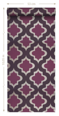 Origin Wallcoverings Couture (Met Gratis Lijm!) 307101 - Rood