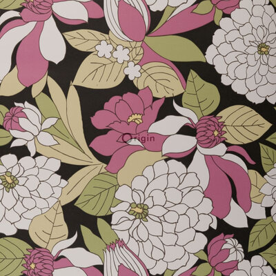 Origin Wallcoverings Couture (Met Gratis Lijm!) 307136 - Roze / Groen