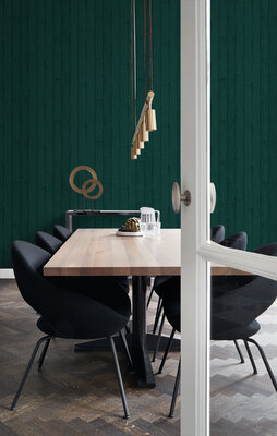 Origin Wallcoverings Matières (Met Gratis Lijm!) 347536 - Groen