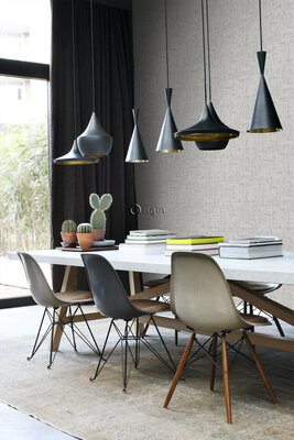 Origin Wallcoverings Matières (Met Gratis Lijm!) 347570 - Grijs