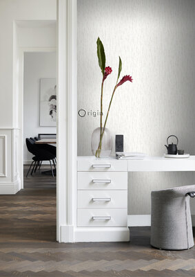 Origin Wallcoverings Matières (Met Gratis Lijm!) 347584 - Wit