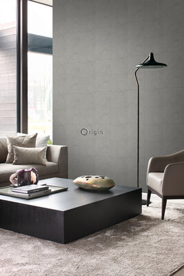 Origin Wallcoverings Matières (Met Gratis Lijm!) 347548 - Grijs