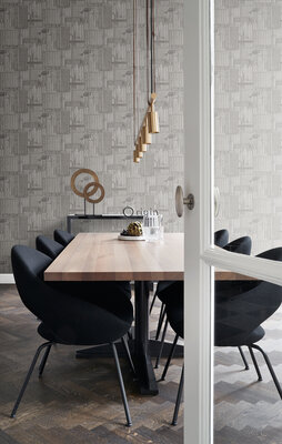 Origin Wallcoverings Matières (Met Gratis Lijm!) 347618 - Grijs