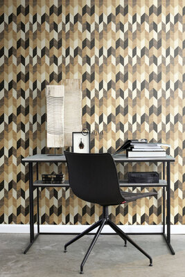 Origin Wallcoverings Matières (Met Gratis Lijm!) 357214 - Bruin / Beige