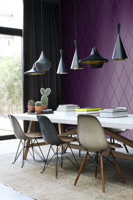 Origin Wallcoverings Metropolitan (Met Gratis Lijm!) 345715 - Paars