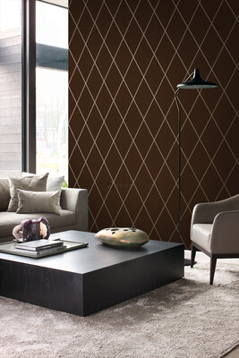 Origin Wallcoverings Metropolitan (Met Gratis Lijm!) 345717 - Geel / Bruin