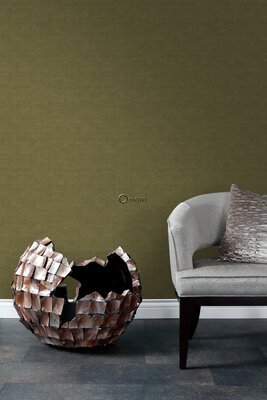 Origin Wallcoverings Natural Fabrics (Met Gratis Lijm!) 347635 - Geel